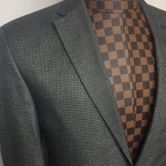 MICHAEL Michael Kors-B/W Houndstooth Blazer 40R - Picture 2 of 4